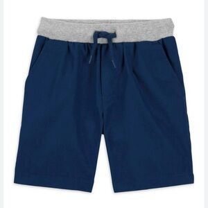 Carter's Blue Pull-on Shorts with Grey Waistband Size 5